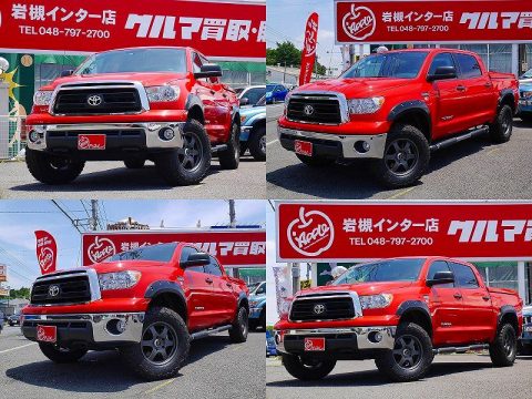 13タンドラ　4WD　クルーマックス　ラディアンレッド